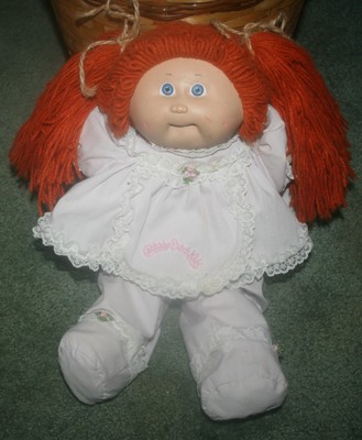 Vintage 1985 Cabbage Patch Kids Red Hair Blue Eyed 17 Doll By