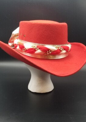Western J R Palacios Cowgirl Hat w/ Big White Flower  display picture 1