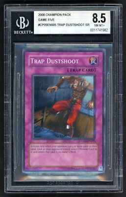 TRAP DUSTSHOOT 2008 YUGIOH CHAMPION PACK FIVE #CP05-EN005 SR HOLO