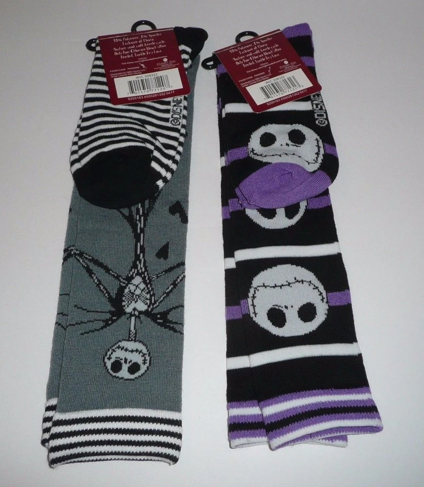 Nightmare Before Christmas Lot of 2 Pairs of Knee High Socks Women's Jack 4-10 - Image 4 of 4