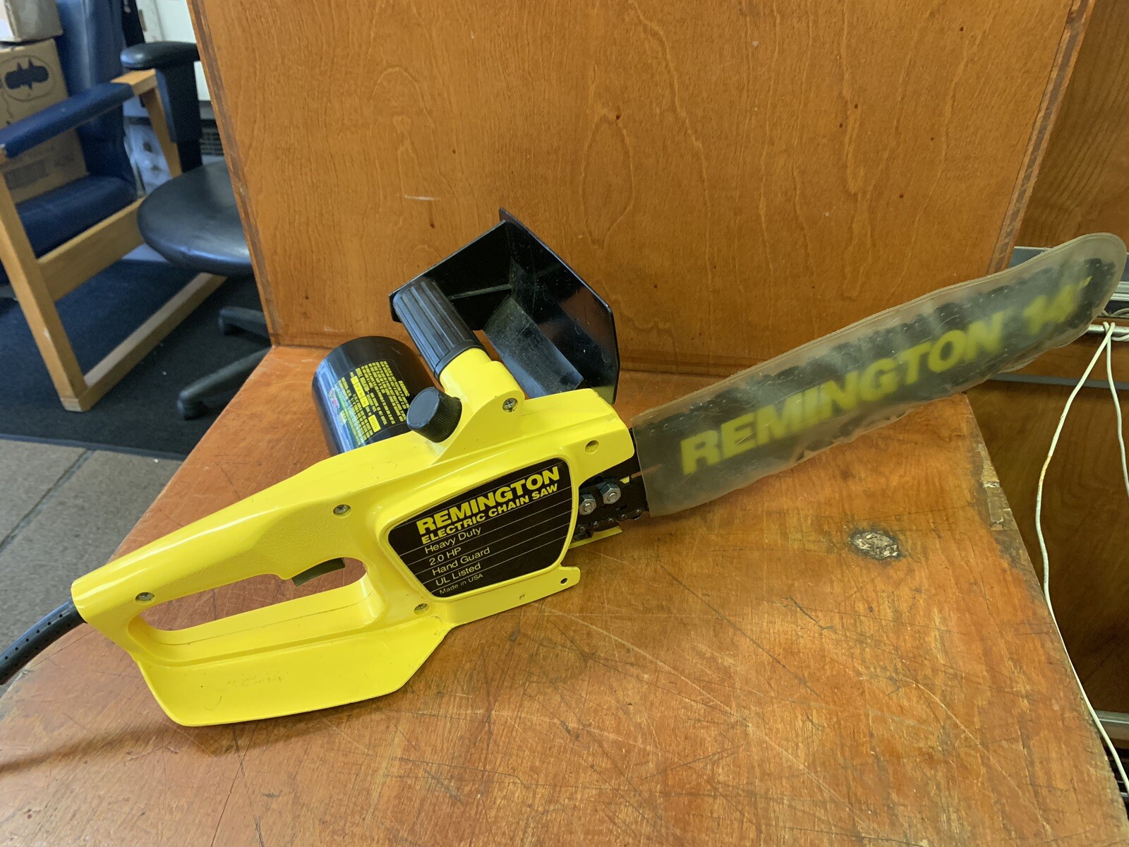 Remington 14 El 1 Electric Heavy Duty Chainsaw 2hp Hand Guard