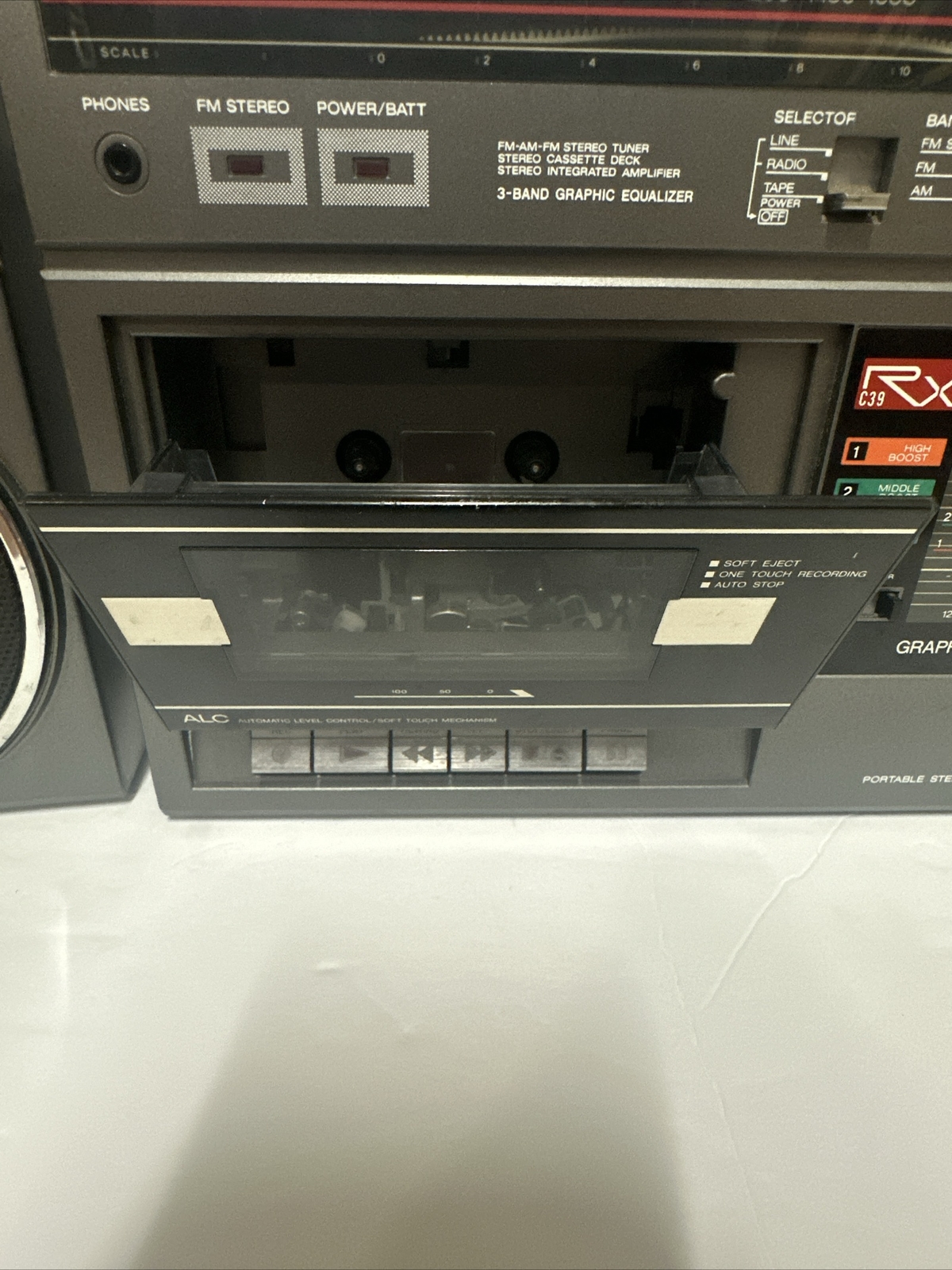 Vintage Panasonic RX-C39 Portable Stereo 80s BoomBox AM FM Cassette Japan READ!