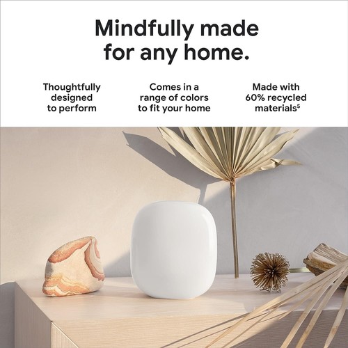 Google Nest WiFi Pro 6E Reliable Home Wi-Fi System Fast Mesh Router 3 Pack - Picture 5 of 9