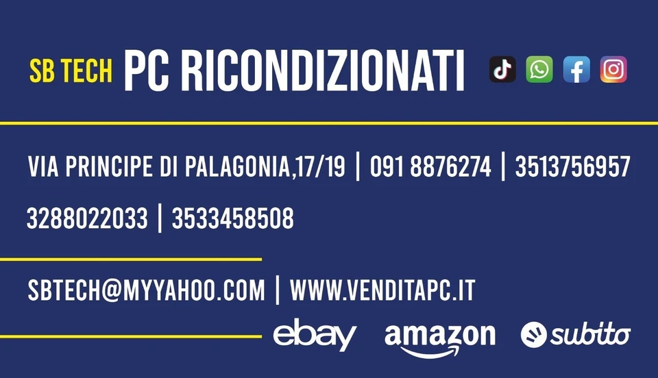 NOTEBOOK RICONDIZIONATO LENOVO CPU INTEL CORE I3-8°  RAM 8 GB SSD 250 GB WIN10P - Immagine 2 di 2