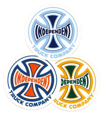 Independent Trucks Iron Cross Logo Spectrum Sticker - FREE