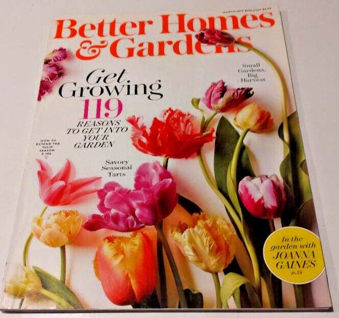 Back Issue of Better Homes & Gardens Magazine, March 2017 – in perfect condition