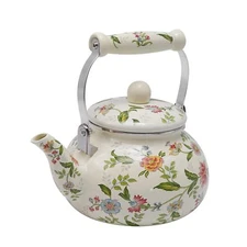 Colorful Water Tea KettleTea Kettle Pot for Stove Top Porcelain Large Enamel ...