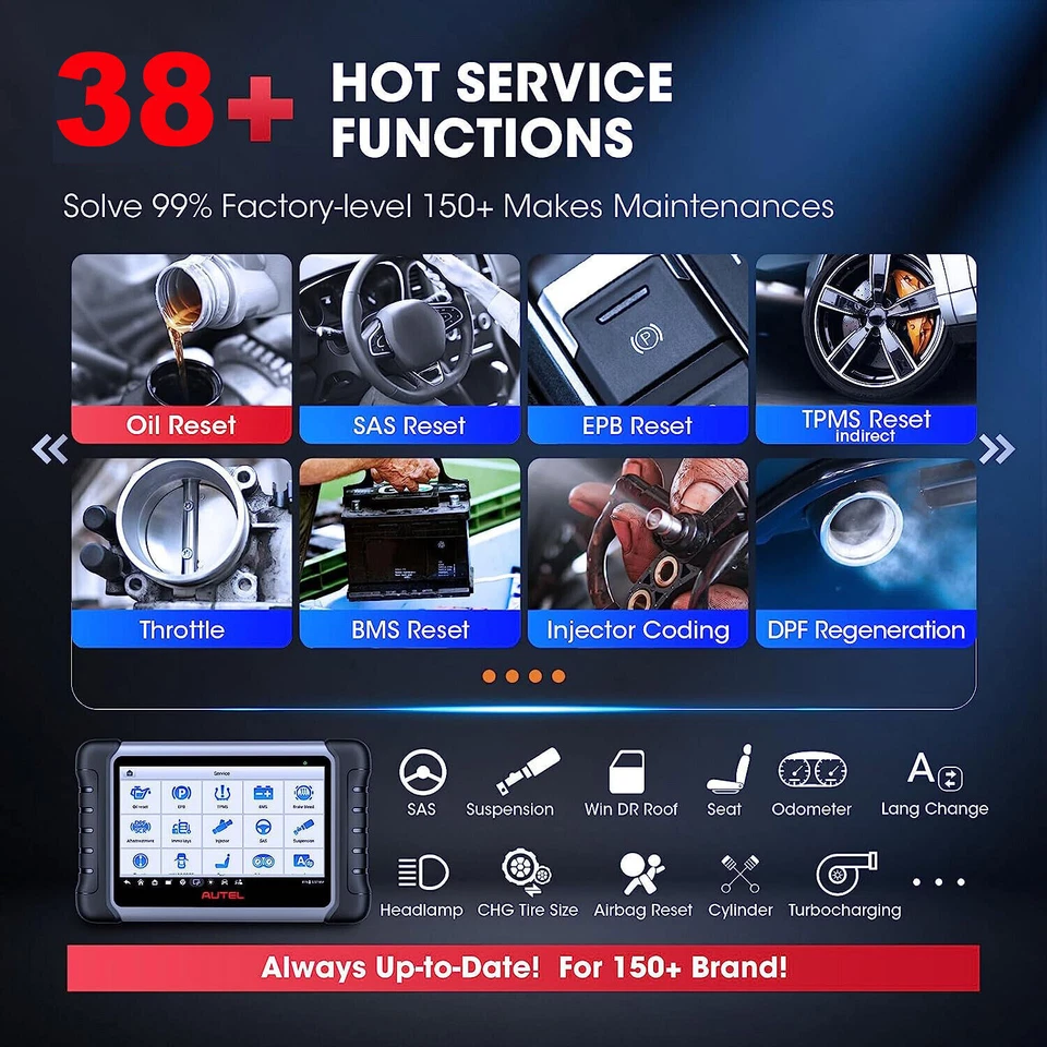 2025 Autel MaxiCOM MK808S PRO Car OBD2 Diagnostic Tool Scanner ALL ECU - Image 4 of 4