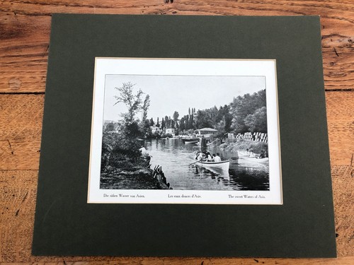 1910 mounted print constantinople ( the sweet waters of asia  )