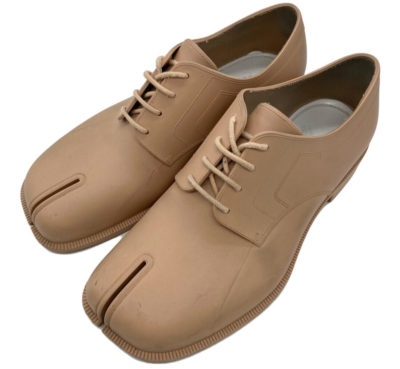 Martin Margiela 22 Tabi Rain Shoes Women's Beige Size 39 (US:9) w