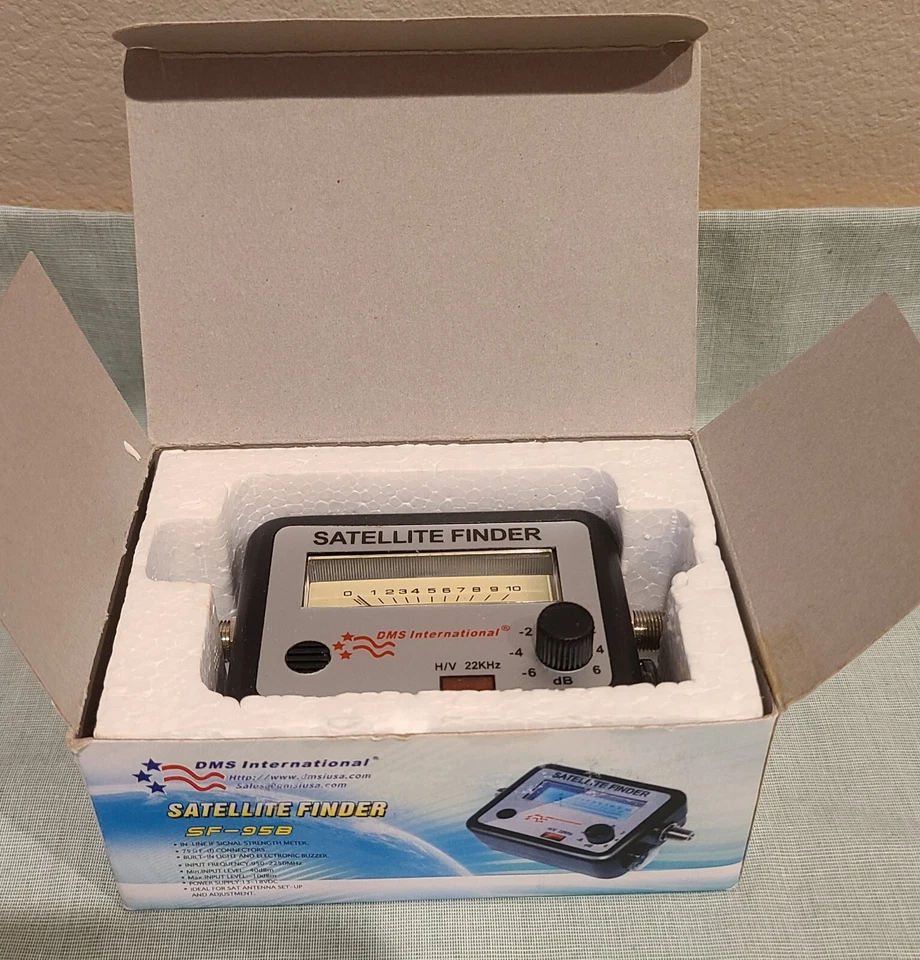 Buscador de satélites DMS International SF-95b embalaje original Foto 2 de 4