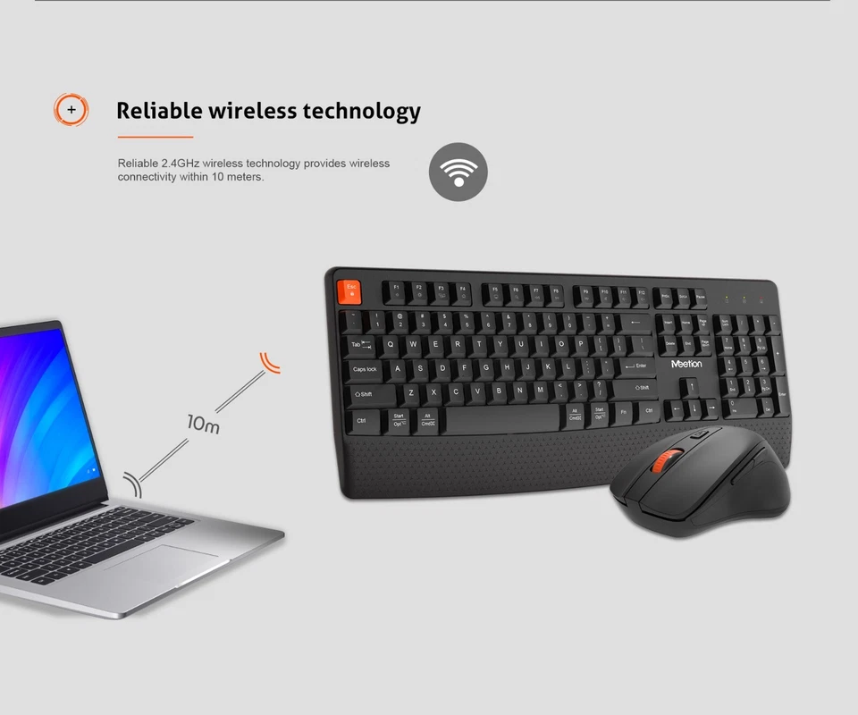 Gurren Buggie MeeTion C4130 keyboard and mouse wireless 2.4G Nano Receive - Image 4 of 4