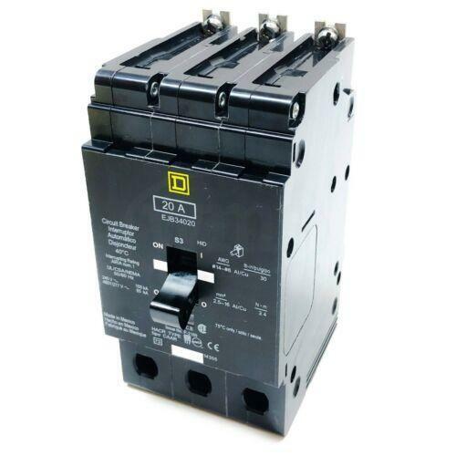 Black for sale online Square D EJB34020 20A E-Frame Mini Circuit Breaker