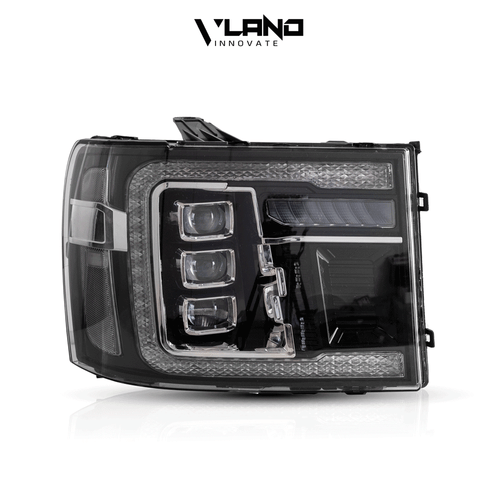 [Full LED]NEW Headlights Front Lamps For 07-14 GMC Sierra 1500 SLE w/Sequential - Picture 2 of 12