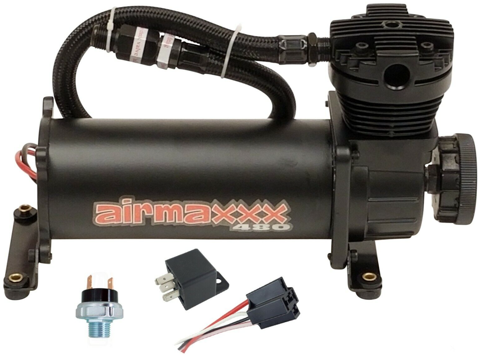 Black 480 Air Compressor Relay 150/180 Pressure Switch Air Ride Suspension-image