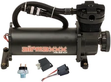 airmaxxx 480 Black Air Compressor w/Relay & 150/180 Pressure Switch Air Ride