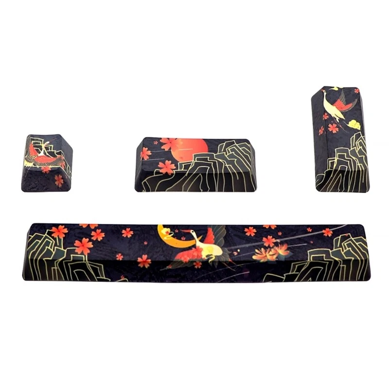 Custom OEM 4-Key 5-Side Dye-Sublimated Mechanical Keyboard Keycaps