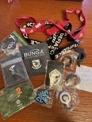 Video Game Promo Lot DOOM Lanyard Plants Vs Zombies Pin BUNGIE Xbox and More