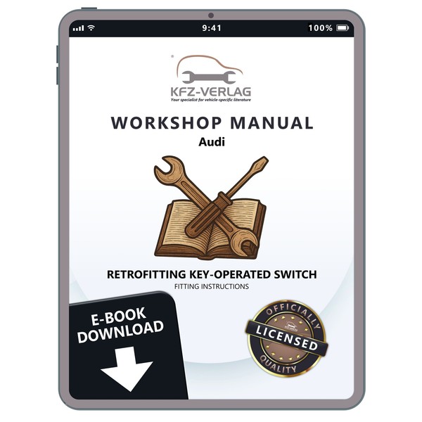 Audi A8 4D 1994-2002 Retrofitting Key-Operated Switch Fitting Instructions Ebook-image