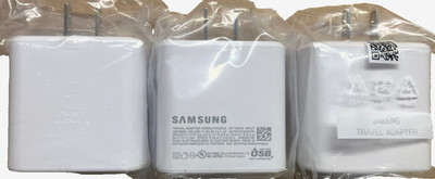 (Bulk Lot of 3pcs) Samsung 45W USB-C Super Fast Charge Wall Adapter - White