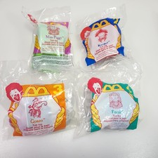 McDonalds 1996 Muppet Treasure Island 4x Tub Toys, Complete Set - New in Package