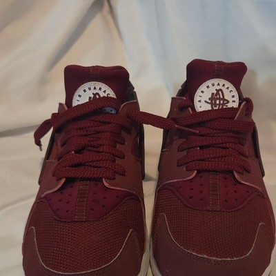 Nike Air Huarache Men's Low Top Lace Up Sneaker Team Red/White-Black 318429-606
