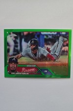 2023 Topps Chrome Update Series - Orlando Arcia #USC37 Green Refractor /99