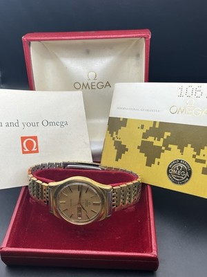 Vintage Omega Geneve, Automatic, w/ Date, Original Bracelet + Box + Papers ~1973