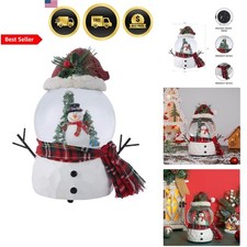 Snow Globe Gift for Kids Adults Christmas Snowman Musical Glitter Ball 7 Inches