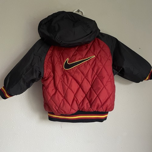 Rare Vintage 90s Nike Puffer Jacket Toddler Size 18 Months Back Center Swoosh - Bild 2 von 6