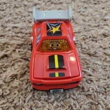 Vtech Go Go Smart Wheels Red Race Car TESTED Lights Sounds Work Hood Opens No 21