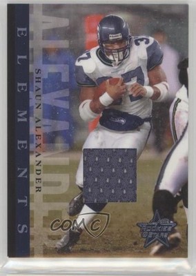 2006 Leaf Rookies & Stars Elements Materials 89/250 Shaun Alexander #E-16 0v1