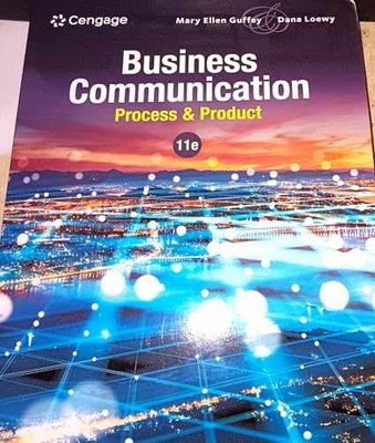 Business Communication: Process - Hardcover, by Guffey Mary Ellen; - Very Good b
