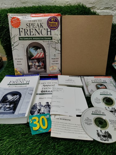 THE LEARNING COMPANY "LEARN TO SPEAK FRENCH" VERSION 6.0 FRENCH COURSE *