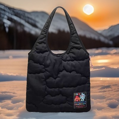 Coachtopia Loop Flat Tote Black Cloud Quilting W/COACHTOPIA CANVAS BAG! ~NWT~ 