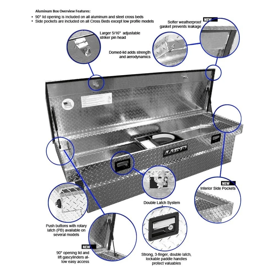 Lund Ultima Standard Single Lid Crossover Tool Box - Image 4 of 4