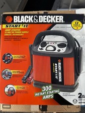 Black Decker Start It Jump Starter New 300 Quick Starting Amps - Unused In Box
