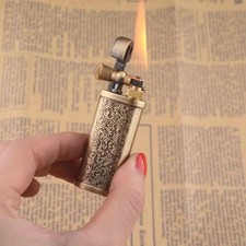 🔥Creativo encendedor de queroseno de pedernal vintage retro metal muela gasolina🔥