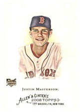 2008 Topps Allen and Ginter #348 Justin Masterson RC - Rookie Card SP - ID:69902. rookie card picture