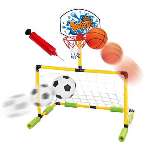 Basketball Hoop For Pool Water Basketball Hoop With Pump And Football - Picture 7 of 12