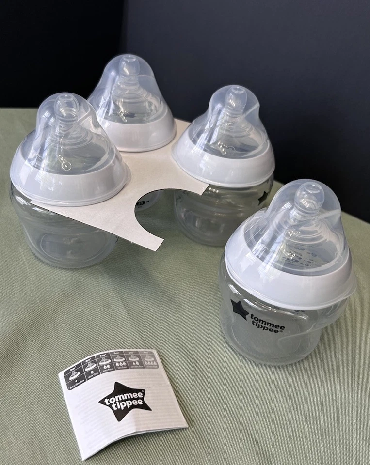 NUEVO Tommee Tippee Advanced 5oz biberones anticólicos - 4 ct Foto 4 de 4