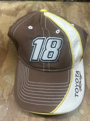 KYLE BUSCH 18 Joe Gibbs Toyota Racing NASCAR Men Brown Baseball Cap Chase
