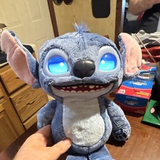 Disney Lilo Stitch Stitch Plush Stuffed Animal w/ Light-Up Eyes, Small 2020