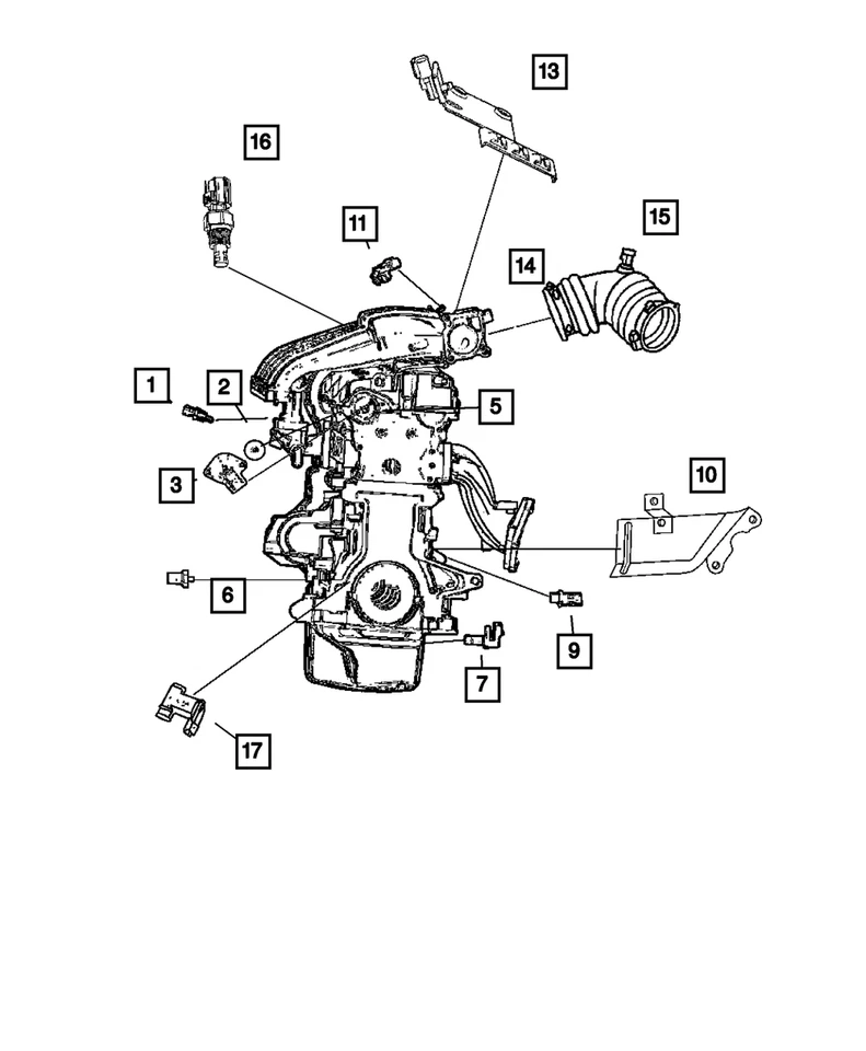 Sensor de temperatura del aire Mopar original 56027872 Foto 4 de 4