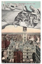 Mail Art David Greenberger "Gaining Altitude" original collaged postcard 2026