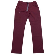 Figs Womens Medium Tall Yola Skinny Scrub Pants Bottoms Burgundy TW2000T
