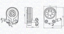 MAGNETI MARELLI Ölkühler, Motoröl 350300000100 für ALFA ROMEO