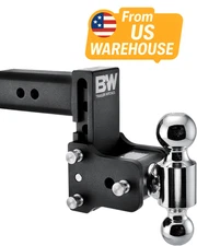 B&W Tow & Stow 2-Ball Mount for 2.5" Hitch Receiver (5" Drop)