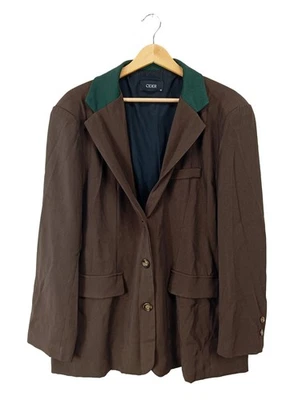 CIDER Blazer long Dames Blazer T EU 38 brun-vert style décontracté - Photo 1/4