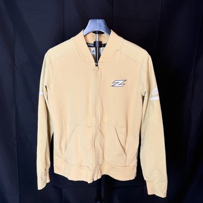 Adidas Z.N.E. Jacket Size S Yellow Full Zip Bomber Track Top